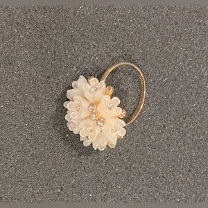 Swarovski® Crystal & Rose Goldtone Ring 7.5